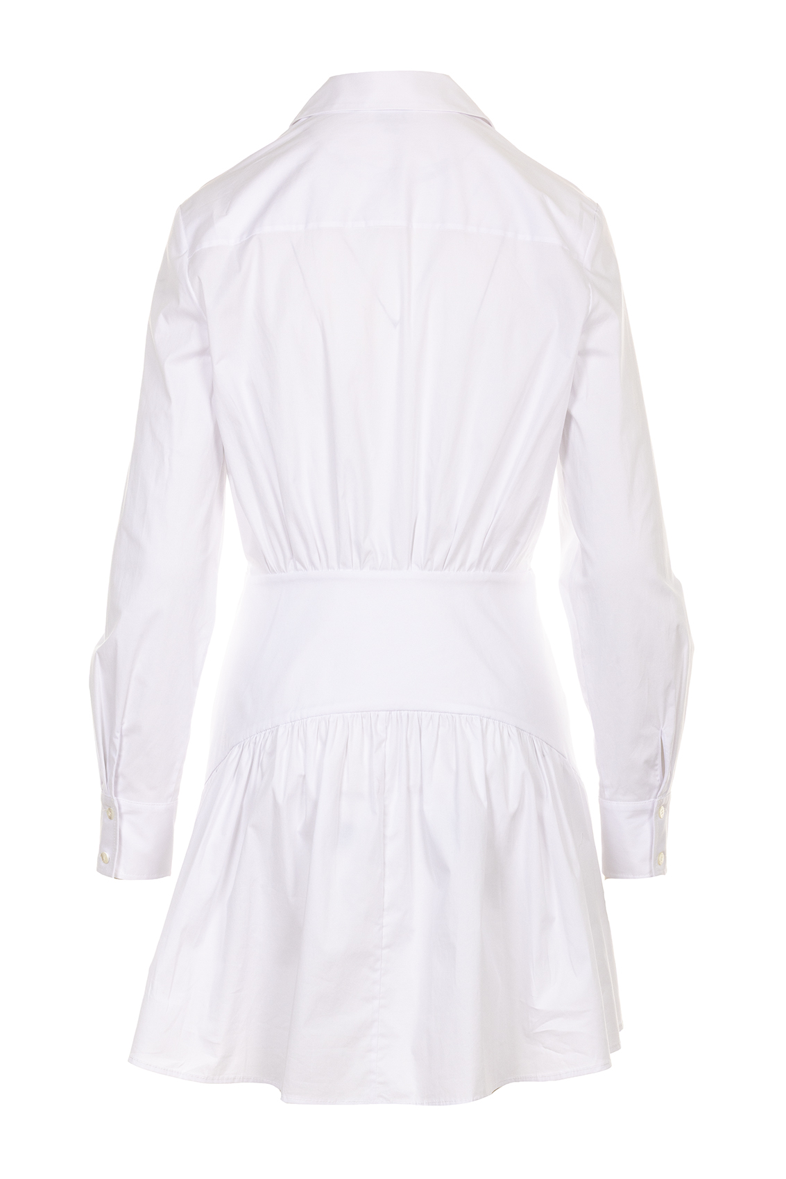 staud rocco mini dress Ivory and Dark Oak Micro Stripe Hidden zip at side Blue Rocco Mini Dress by